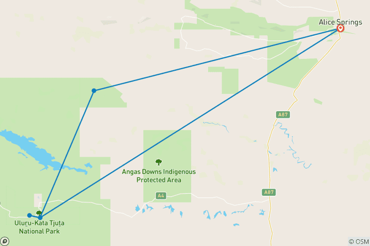 Carte du circuit Contraste Outback (2025/2026)