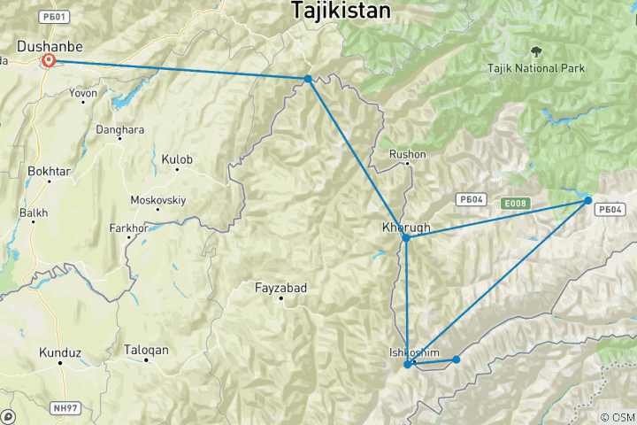 Kaart van Wakhan Corridor Ondekt: Een epische verkenning van de wilde grens van Centraal-Azië