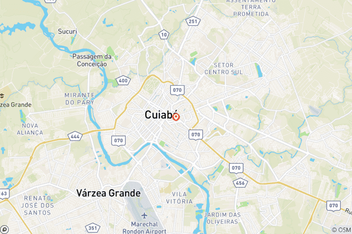 Carte du circuit Pantanal avec observation de JAGUAR - de mi-mai à novembre