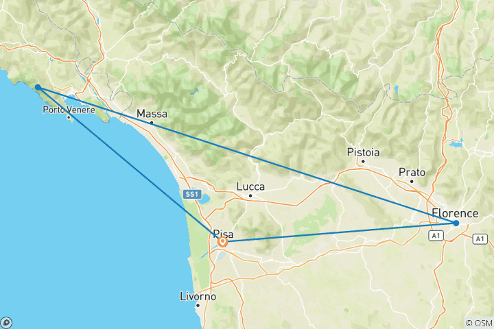 Carte du circuit Circuit en Toscane - 4 jours