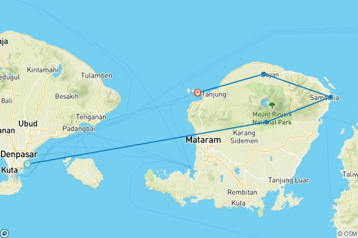 Map of Discover Lombok (5 destinations)