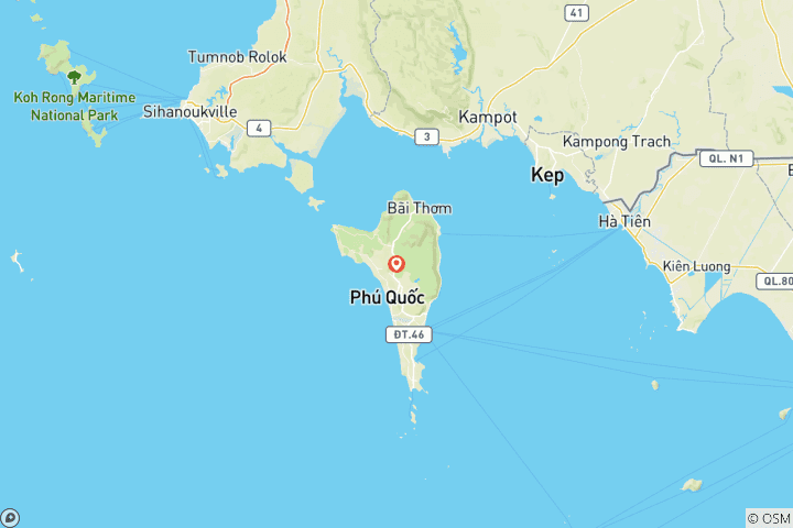 Carte du circuit Découvrez le joyau du Vietnam : Une exploration de 5 jours de l'île de Phu Quoc - Circuit de groupe