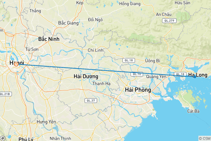 Map of From Hanoi: Top Site Explore Ha Long Bay Day Trip