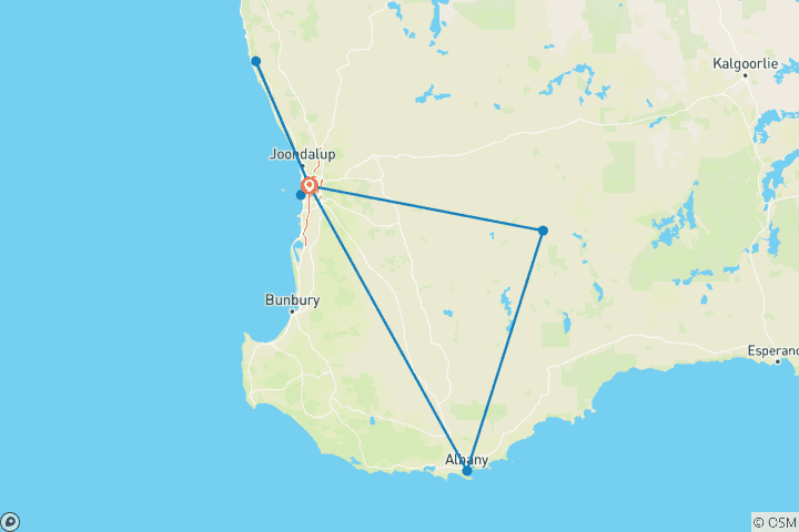 Map of Southern Experience & Contrasts North