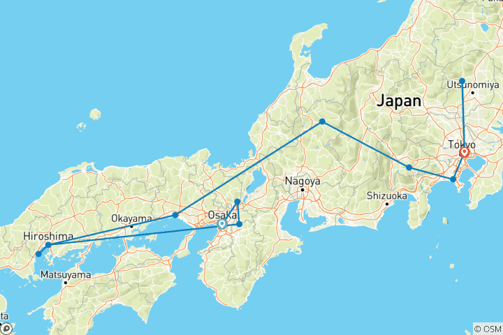 Carte du circuit Circuit - Japon Ginkgo