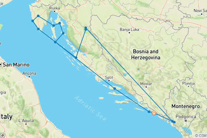 Map of The Splendors of the Northern Adriatic Sea