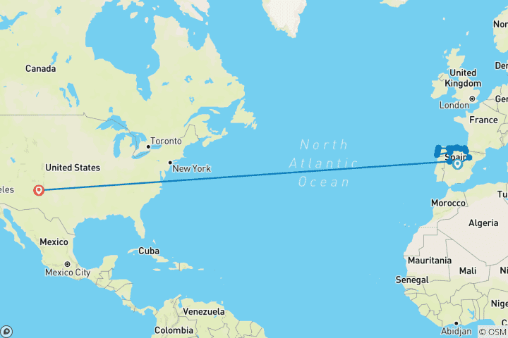 Carte du circuit Points forts du nord de l'Espagne - 8 jours