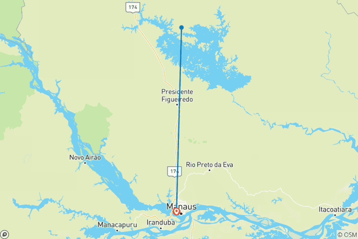 Carte du circuit Amazon à 360