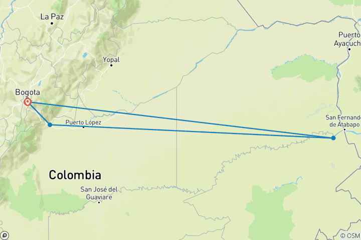 Map of In the footsteps of Rüdiger Nehberg - In the land of the Yanomami