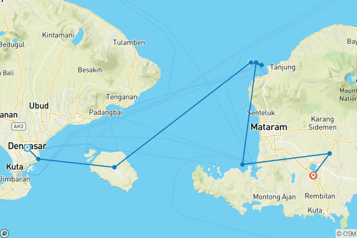 Karte von Indonesische Inseltraume