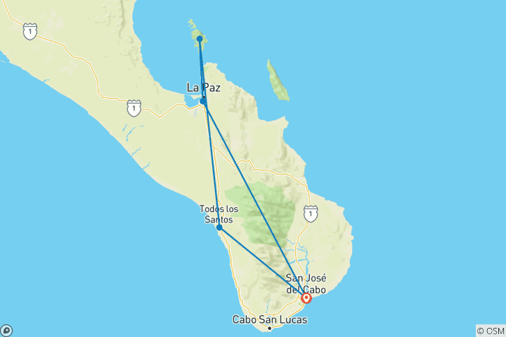 Map of Baja - Marine Wildlife Adventure