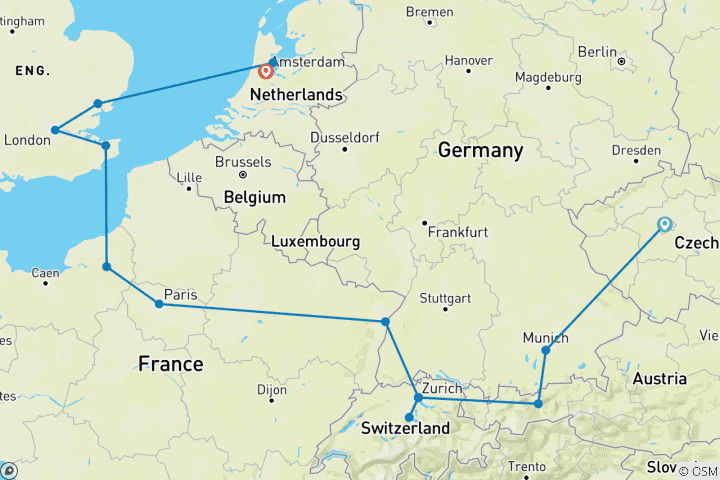 Mapa de Sentimiento refinado (14 destinations)