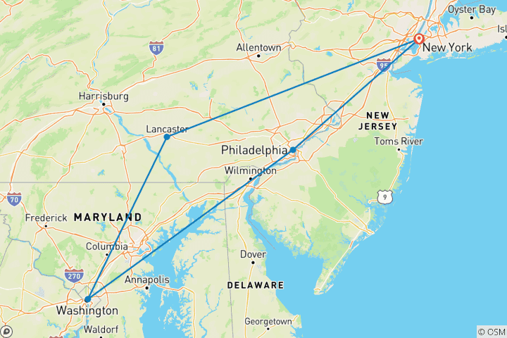 Map of Special Washington end NY