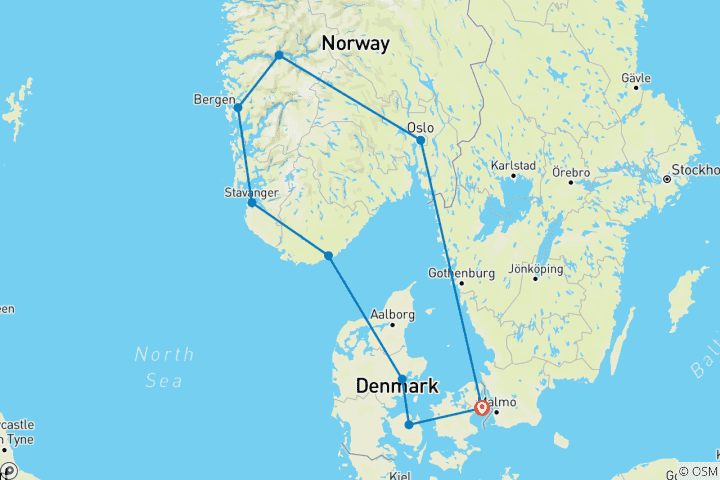 Carte du circuit Cercle danois