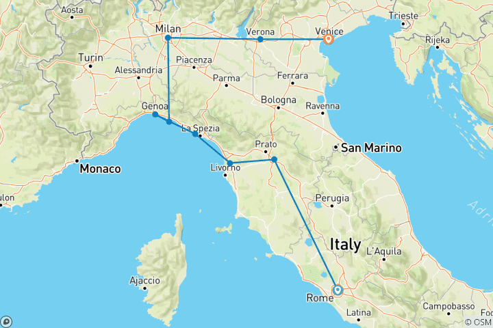 Map of Discover Italy