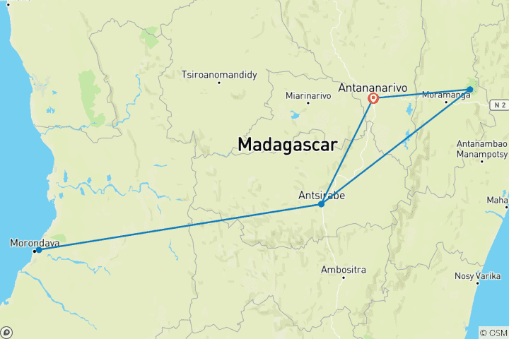 Carte du circuit L'essentiel en malgache