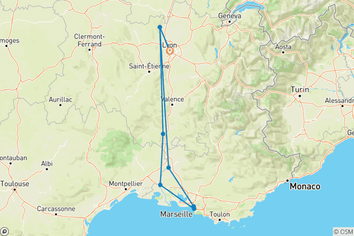 Map of Rhône Route Panorama 2025