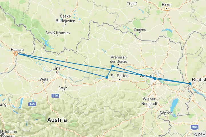 Karte von Donau Weihnachtszauber 2025