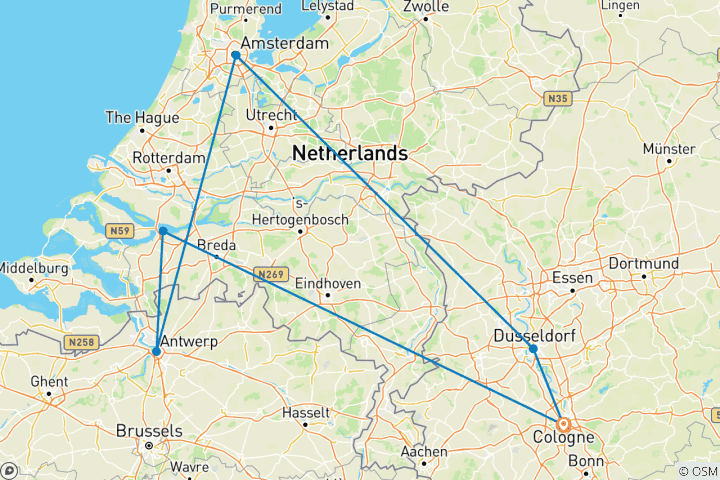 Map of Rhine Metropolises 2025