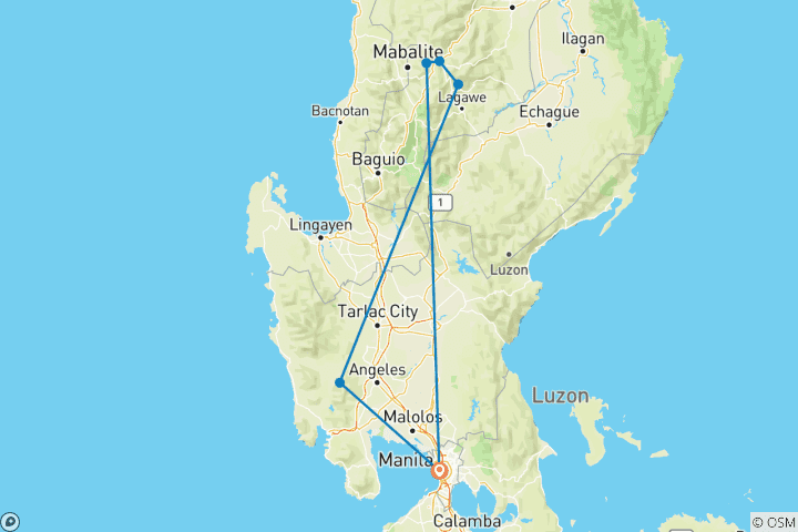 Map of Northern Philippines Highlights