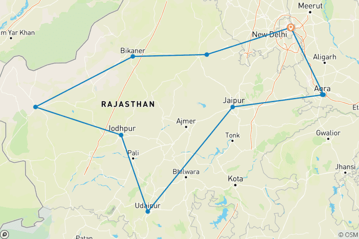 Map of India - A Journey for the Senses