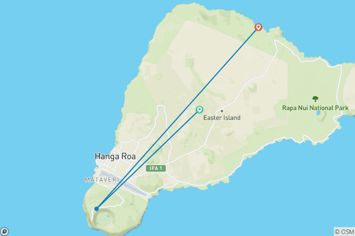 Carte du circuit L'île de Pâques à ne pas manquer - 5 jours