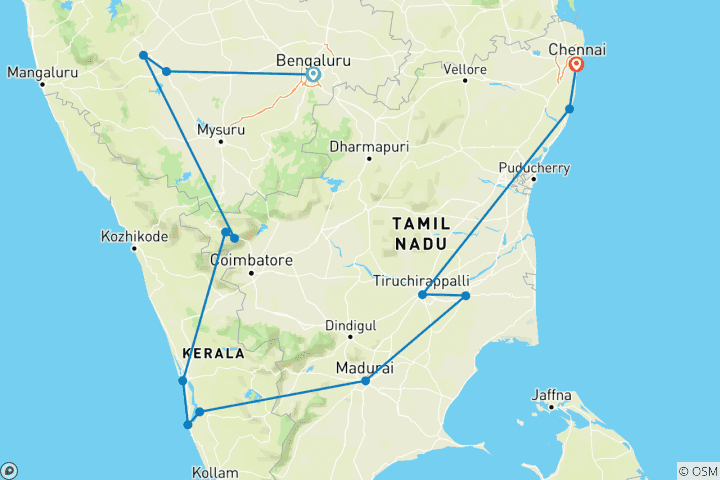 Map of Gandhi's Green Garden