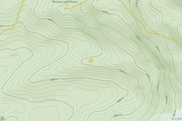 Map of Short Mera Peak Climbing