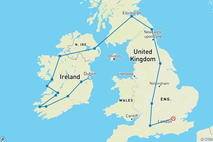 Map of From the Liffey to the Thames