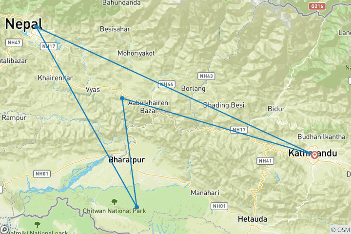 Map of Nepal Family Essentials