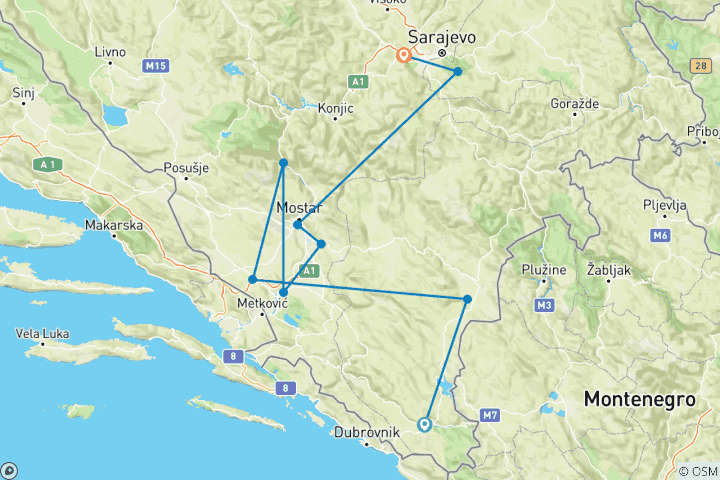 Map of Bosnia & Herzegovina Uncovered