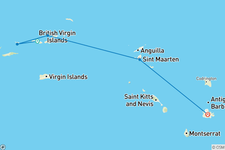 Map of Caribbean Yachting Hideaways 2026