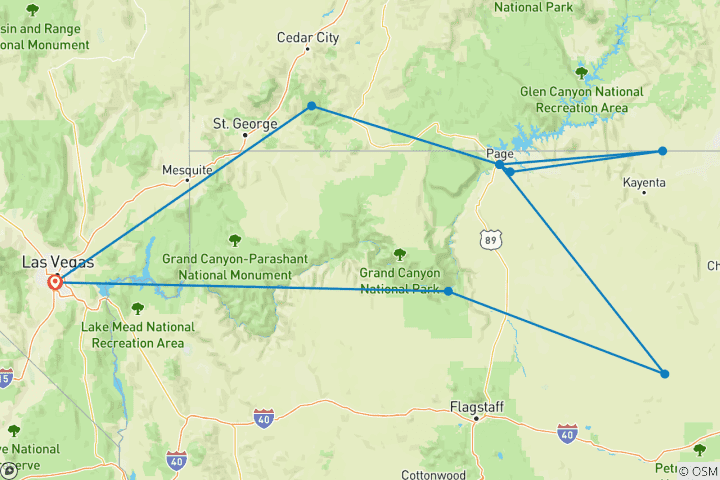 Map of Wild West Express - 3 days