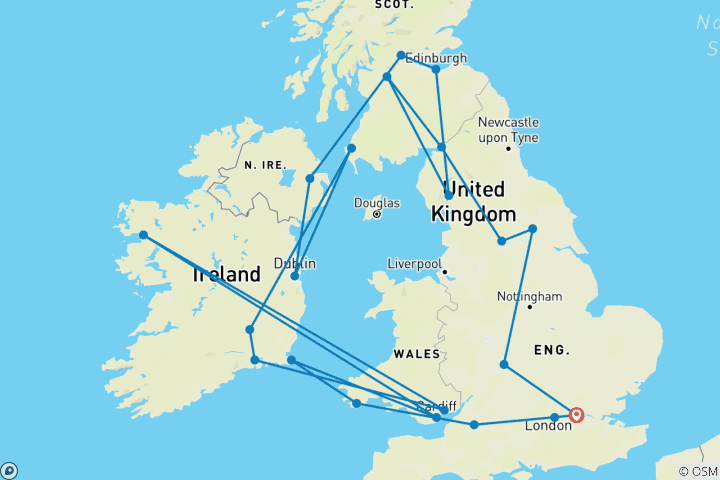 Map of Britain and Ireland Delight (2025, 10 Days)