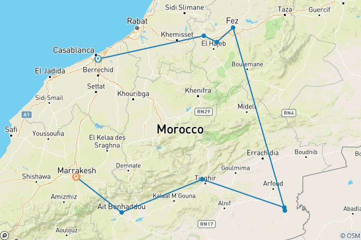 Map of Solo-ish Morocco