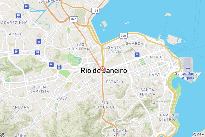 Map of 5 Day Brazil -Rio de Janeiro