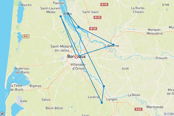 Map of Brilliant Bordeaux (2026) (Bordeaux to Bordeaux, 2026)