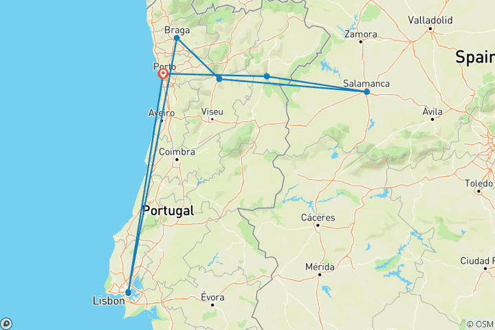 Map of Douro River Valley  (2026) (Porto to Porto, 2026)