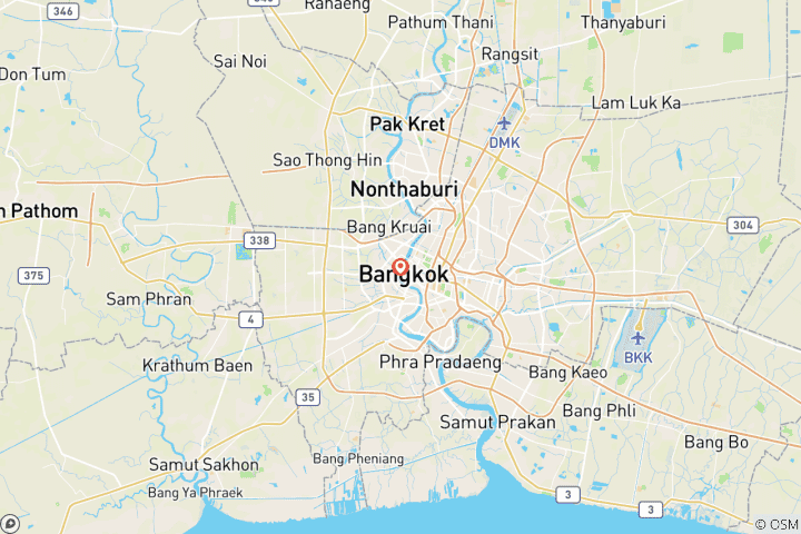 Map of 3 Days Thailand - Bangkok stop-over