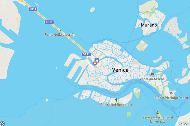 Carte du circuit 5 jours à Venise, le cœur de l'Italie