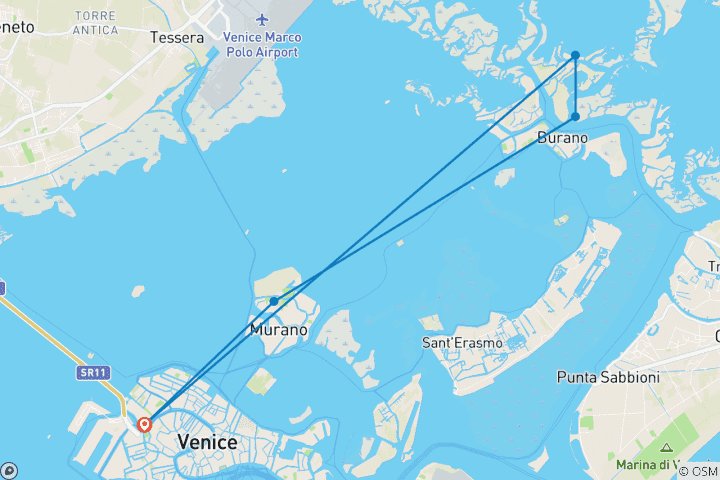 Map of 5-Day Venice the Heart of Italy
