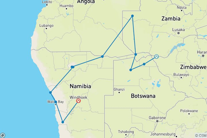 Map of Deserts & Delta Family Overland