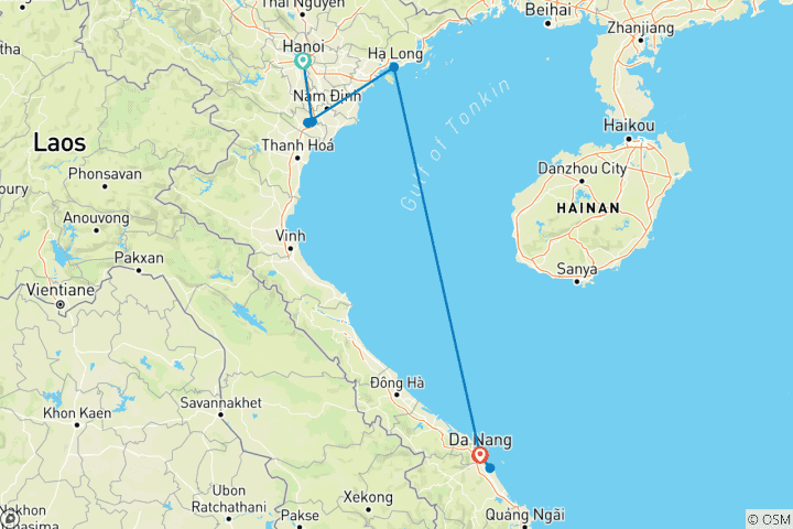 Map of 8-Day Explore the Best of North and Central Vietnam - Highlights & FULL Activities