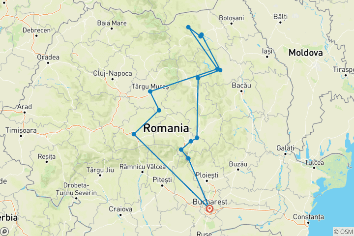 Map of La Roumanie Authentique : la Bucovine et la Transylvanie Médiévale