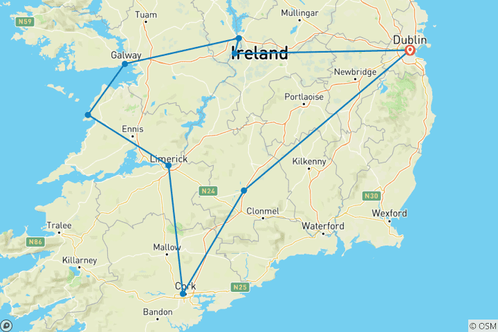 Map of CLASSIC IRELAND