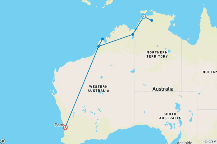 Map of The Top End of the Red Continent