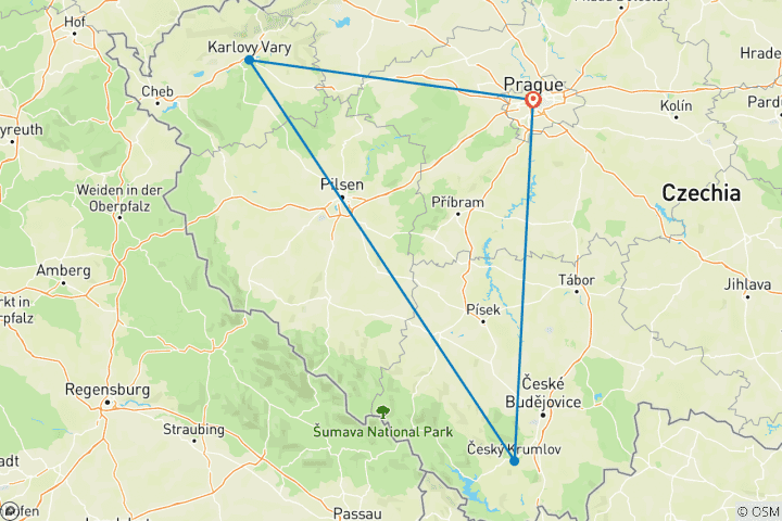 Map of Prague in 5 Days: Castles, Culture & Cobblestones