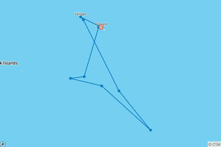 Map of Ia Ora Na e Maeva - Welcome to French Polynesia