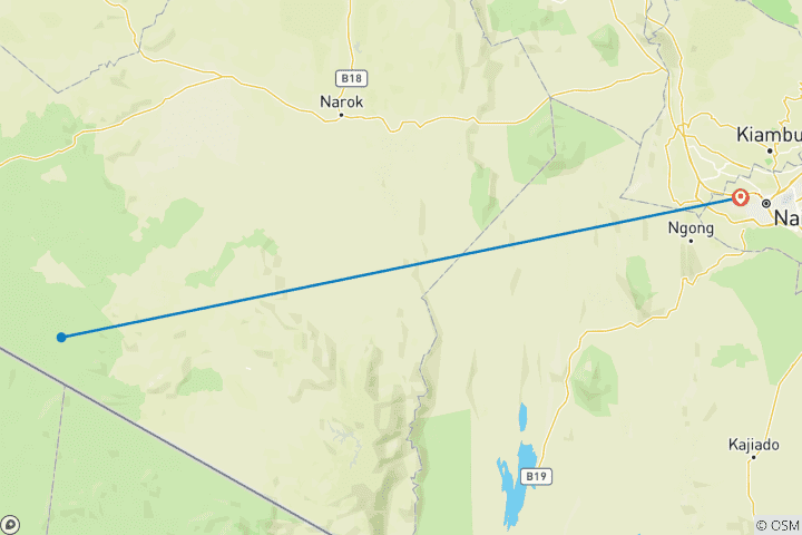 Map of 3 DAYS MAASAI MARA NATIONAL RESERVE