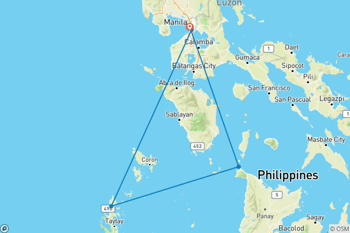 Map of El Nido & Boracay Uncovered - 10 days